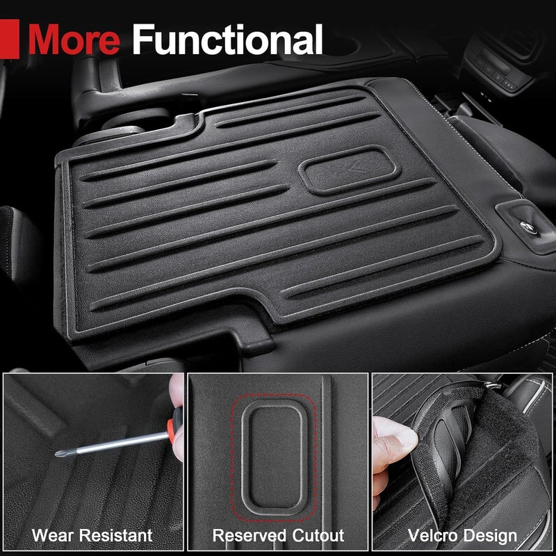 HOUCLEMIC Backrest Mat Compatible with 2023-2025 2026 Honda Pilot Accessories, 2nd Kick Mats for 2022-2026 Acura MDX Accessories - Image 2